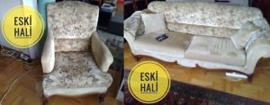 koltuk kaplama öncesi sonrası